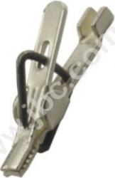 AGF 1 Krokodylek nieizolowany, mikro, L=17mm, przyłącze lutowane, Hirschmann, 930476001, AGF1