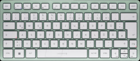 JK-7100DE-18 Keyboard, Bluetooth, green, compact, DE