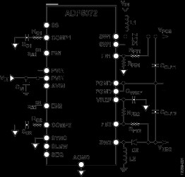 1 A/0.6 A DC-to-DC Switching Regulator with Independent Positive and Negative Outputs