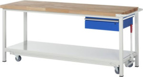 Stół warsztatowy RAU 05 8001A6-207B4F.11, (S x W x G) 2000 x 880 x 700 mm