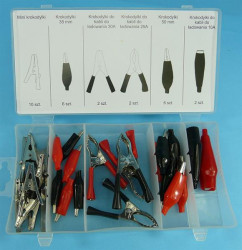 ZESTAW KROKODYLKÓW 28-szt