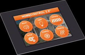 EA UNITFTS028-ATC Miniature touch panel 2.8" TFT, graphics, memory, PCAP touch