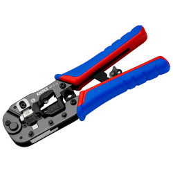 Knipex 97 51 13 SB Crimping Pliers for RJ45 Western Plugs