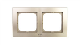 As Ramka Podwójna Do Łączników Ip44 Satyna Light Rh-2G/45