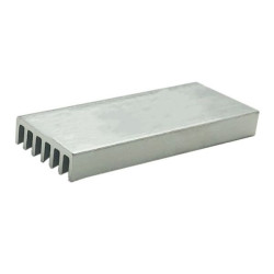 50x20x6mm Extruded Aluminum Heat Sink - Silver - Cooling Radiator
