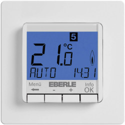 Eberle 527 8103 55 100 FIT-3R Indoor Thermostat, 7-Day, Flush Mount