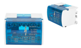 Modułowy Blok Rozdzielczy Mostek Szyna 125A 500V 7 Otworów