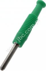 MST 3 GN Wtyczka izolowana 2mm, kołkowa, przyłącze lutowane, 6A, zielona, Hirschmann, MST3GN, 973509104