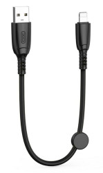 KABEL WTYK USB A - WTYK LIGHTNING (IPHONE) 0,25M 6A XO NB247 CZARNY (IPH-03-NB247B)