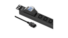 Qoltec Listwa Zasilająca Pdu Antyprzeciążeniowa Do Rack 19 1U 10A 8Xiec C13...