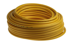 Rura sprężonego powietrza zew 12mm wew 8mm RS PRO Żółty PUR, PVC dł 30m