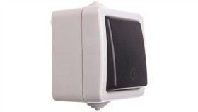 Tekno Łącznik Zwierny Śrubowy 10Ax 250V Szary Ip54 25350