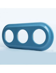 CERAMICZNA RAMKA TRZYKROTNA PASTELOWA LAZUROWA 2PF03PL