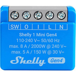 Shelly SHELLY_1_MINI GEN4 Wireless switch for smart home connectivity