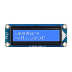 Moduł LCD1602 I2C niebieski 2×16 alfanumeryczny - Waveshare 30494