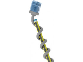 Kabel patchcord CAT 6a U/UTP 0,5m Cu szary ultra-elastyczny