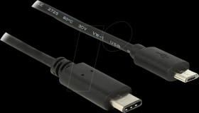 83602 USB type C plug > USB 2.0 micro B plug, 1.0 m