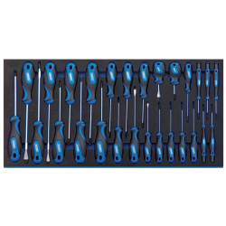 Draper 63406 Soft Grip Screwdriver Set in Full Drawer EVA Insert Tray (27 Piece)