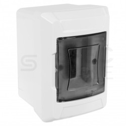 Rozdzielnica natynkowa S-2 1x2 moduły IP40 100x140x100mm drzwi transparentne dymne NEKU