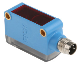 Czujniki fotoelektryczne Retrorefleksyjny w obudowie prostokątnej SICK PNP zakres >6 m. LED