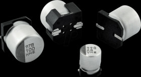 HHXE250ARA101MF80G ELKO Polymer Hybrid SMD, 100 µF, 25 V, 135°C, 6.3 x 7.7 mm