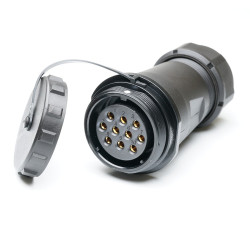 Przemysłowe złącze okrągłe 10-pinowe SP29 Układ szeregowy Gniazdo RS PRO Żeńskie IP68 SP2911C