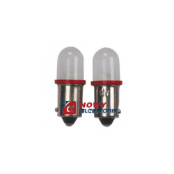 LED 12V 4WBA9S B Czerwona Zamiennik za żarówkę samochodową BA9S