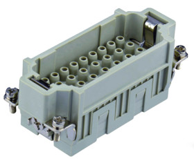 Pin contact insert, H-B 16, 32 pole, unequipped, crimp connection, T2050322101-000