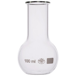 Simax Boiling Flask Flat Bottom Wide Neck 100ml Pack of 10