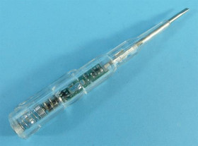 PRÓBNIK 12V-240V LED 140mm PŁASKI TESTER