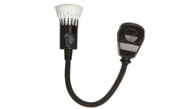 Lampa Wtyczkowa Z Żarówką Led 1W Gu10 250V Czarna Awa-Lw/Cz