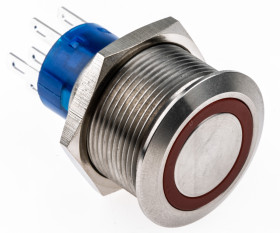 Nasadka przełącznika DPDT średnica wycięcia 22.2mm, montaż panelowy RS PRO