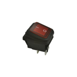 Przełącznik A603R ON-OFF 2t cze hermet.czerwony 20ADCpodśw.12V