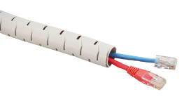 Spiralna owijka kablowa Szary zakres 15mm 0 → 80 °C. RS PRO Polipropylen