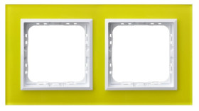 Sonata Ramka podwójna limonka szkło R-2RGC/60/00