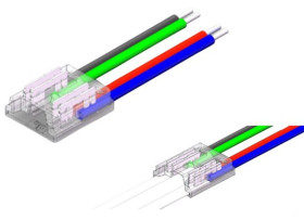 ZLACZKA LED RGB 4P PCB 10MM COB 4A