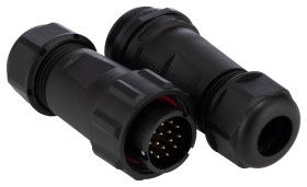 Przemysłowe złącza okrągłe 15, 15-pinowe SP21 Kabel, Układ szeregowy Wtyczka, gniazdo RS PRO