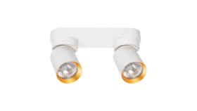 Lampa Sufitowa Andy 2Xgu10 Biały + Złoty Ml9934 Milagro