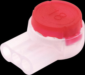 2003C238 Single-core connector, filled with gel, red, 0.4 - 0.9 mm, set o