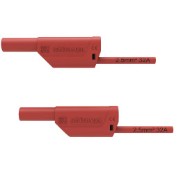 Sch&#xFC;tzinger VSFK 8700/2.5/150/RT Safety Test Lead 150cm Red 1pc
