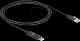 64304 Adapter USB Type-A plug / serial RS-232 RJ45 1.8 m black