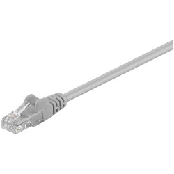 Goobay 68377 Network cable RJ45 CAT 5e U/UTP Grey 5m 1 wired