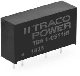 TracoPower TBA 1-0522HI Przetwornica DC/DC, do PCB 41 mA 1 W Ilość wyjść: 2 x Content 1 szt.
