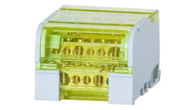 Blok Rozdzielczy Czterobiegunowy Lbr - 407 (100A - 4X7 Otworów)