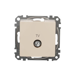 Gniazdo TV końcowe (4dB), beżowe, Sedna Design i Elements SDD112471