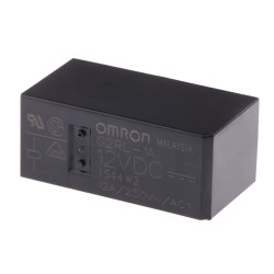 Przekaźnik mocy 12V dc SPST Omron, montaż PCB 360Ω Otwór przezierny