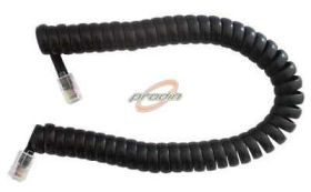 SZNUR SPIRALNY 4.5m CZARNY