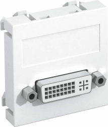 Nośnik multimedialny OBO Vertr DVI 45x45mm sw-gr MTG-DVI OBO Bettermann, 6104733, szary, (S x W x G) 45 x 45 x 9 mm