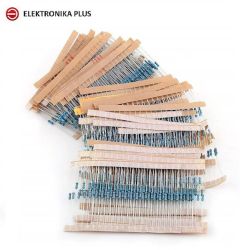 ZESTAW REZYSTORÓW 1/4W 0,25W 1% 400 SZTUK