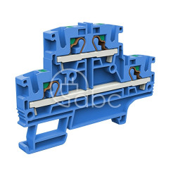 Złącze push-in 4 mm², 2-piętrowe, niebieskie, EFD.4/BL